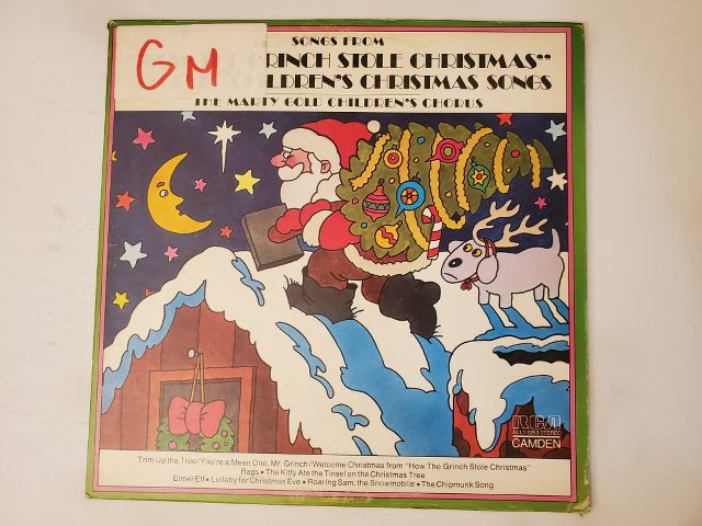 The Marty Gold Children's Chorus Songs from 'How the Grinch Stole Christmas' and Other Children's Christmas Songs vinyl record
