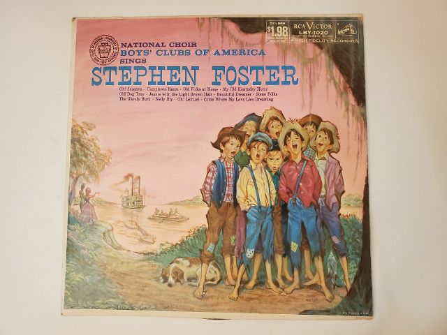 National Choir Boys' Clubs of America Sings Stephen Foster vinyl record