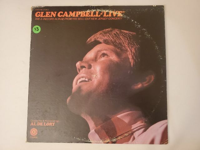 Glen Campbell Live vinyl record