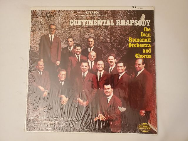 The Ivan Romanoff Orchestra and Chorus Continental Rhapsody vinyl record
