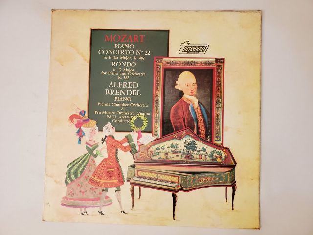 Alfred Brendel Mozart Piano Concerto No. 22 in E Flat Major, K. 482 / Rondo in D Major for Piano and Orchestra K. 382 vinyl record