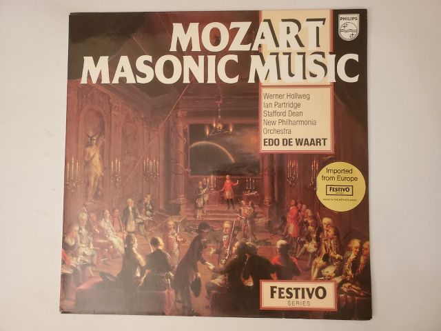 Edo de Waart, New Philharmonia Orchestra Mozart Masonic Music vinyl record