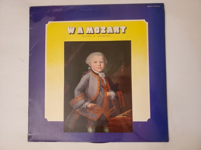 W.A. Mozart The Two Duos for Violin and Viola vinyl record