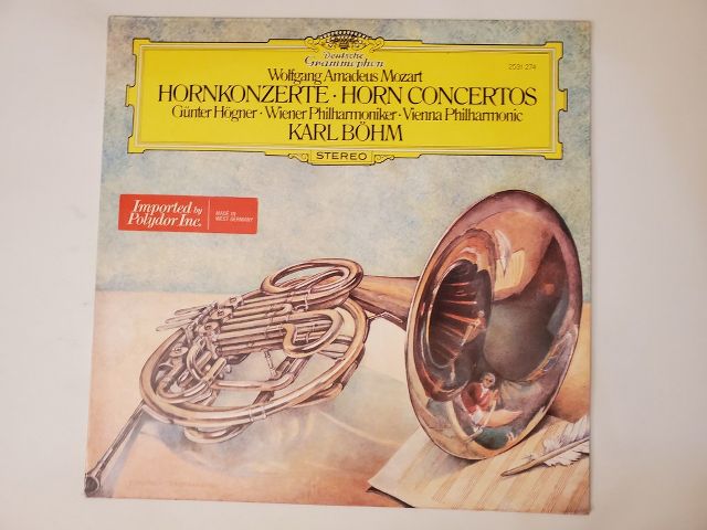 Wolfgang Amadeus Mozart Hornkonzerte - Horn Concertos vinyl record