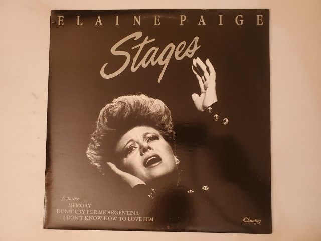 Elaine Paige Stages vinyl record