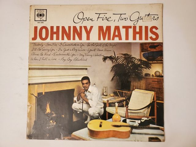 Johnny Mathis Open Fire, Two Guitars vinyl record