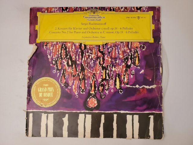 Sergei Rachmaninoff Concerto No. 2 for Piano and Orchestra in C minor, Op. 18 & 6 Pr?ludes vinyl record
