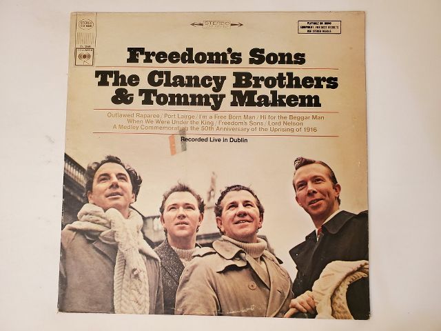 The Clancy Brothers & Tommy Makem Freedom's Sons vinyl record