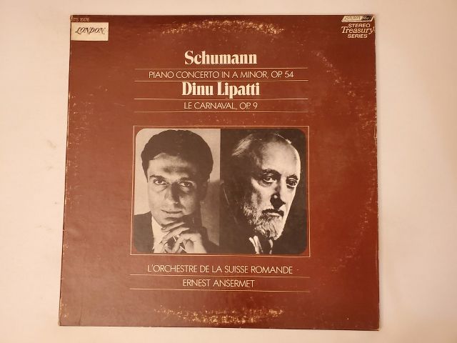 Dinu Lipatti Schumann: Piano Concerto in A Minor, Op. 54; Le Carnaval, Op. 9 vinyl record