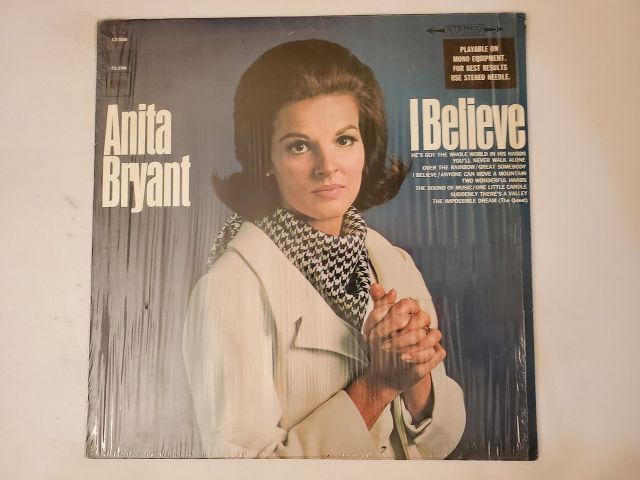 Anita Bryant I Believe vinyl record