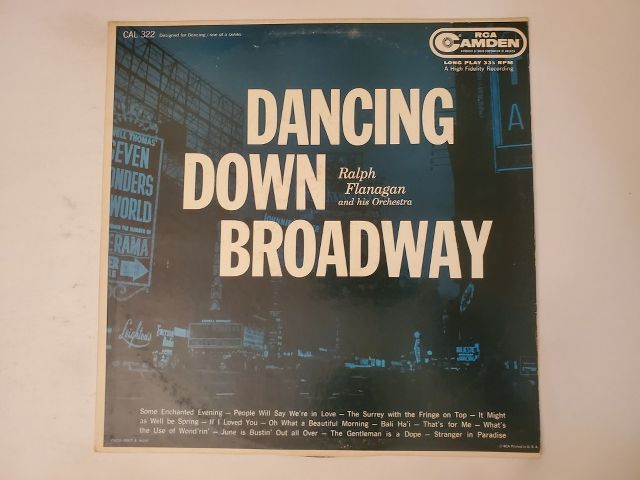 Ralph Flanagan and his Orchestra Dancing Down Broadway vinyl record