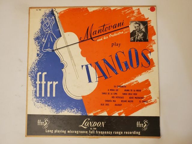 Mantovani and His Orchestra Play Tangos vinyl record