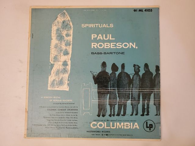 Paul Robeson Spirituals vinyl record