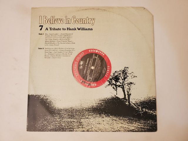 Various Artists I Believe in Country: A Tribute to Hank Williams vinyl record