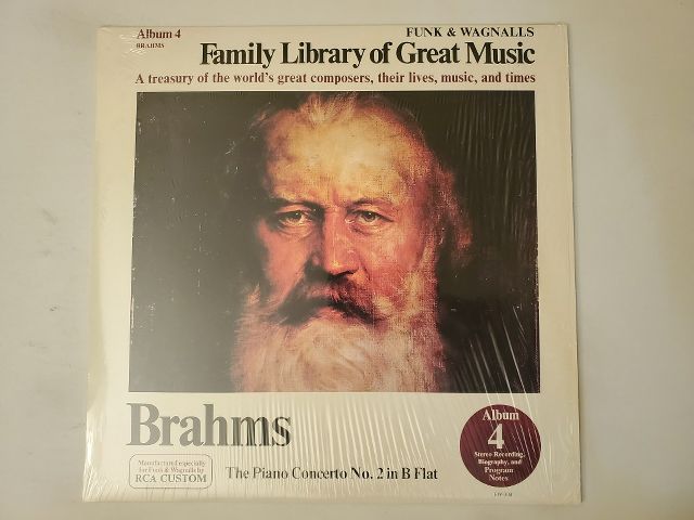 Johannes Brahms The Piano Concerto No. 2 in B Flat vinyl record