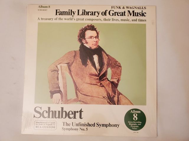Franz Schubert The Unfinished Symphony, Symphony No. 5 vinyl record