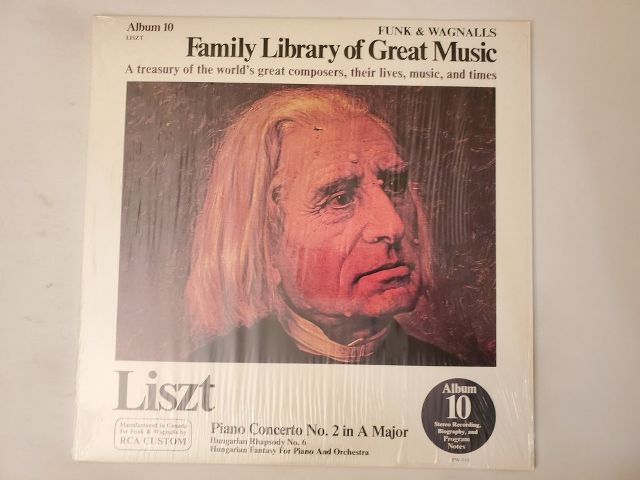 Franz Liszt Family Library of Great Music - Album 10 vinyl record