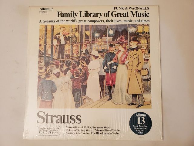 Various Composers Family Library of Great Music: Strauss vinyl record