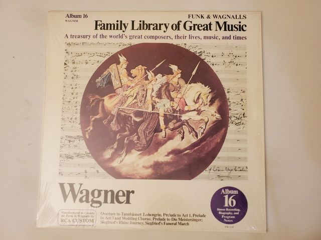 Richard Wagner Family Library of Great Music: Album 16 vinyl record