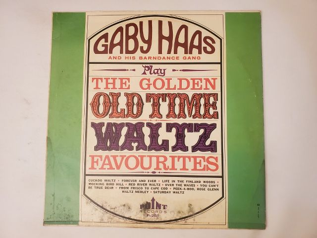 Gaby Haas and His Barn Dance Gang Play the Golden Old Time Waltz Favourites vinyl record