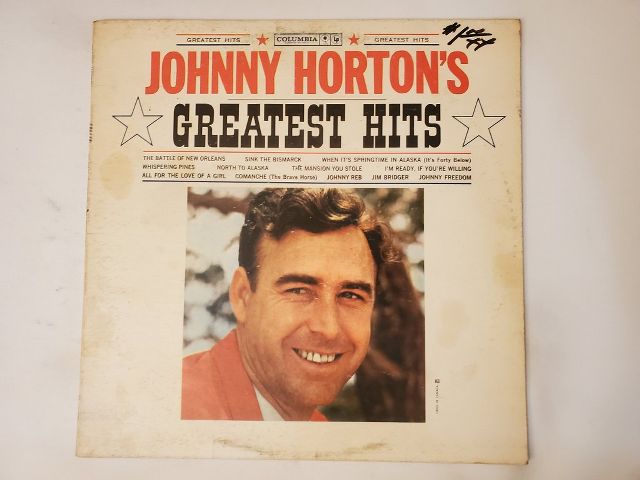Johnny Horton Greatest Hits vinyl record