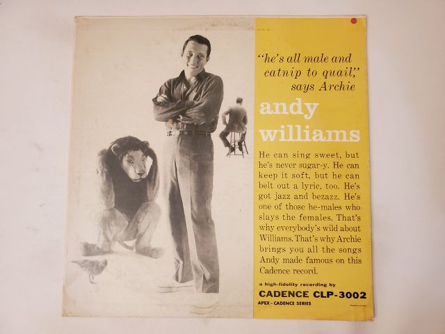 Andy Williams Andy Williams vinyl record