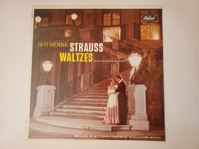 Karl Hofman and Max Schonherr conducting the Wienervolksopern Orchester Hi-Fi Vienna: Strauss Waltzes vinyl record