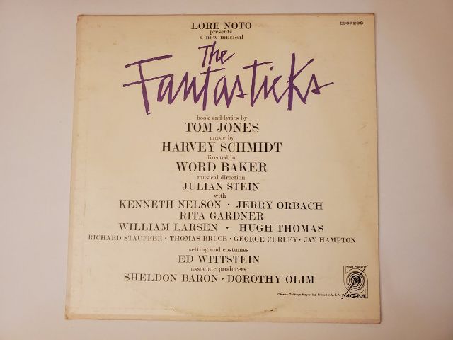 Original Cast Recording The Fantasticks vinyl record