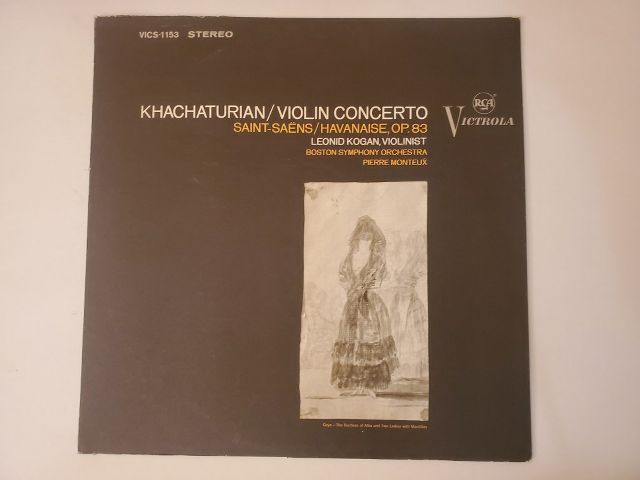 Leonid Kogan Khachaturian: Violin Concerto / Saint-Sa?ns: Havanaise, Op. 83 vinyl record