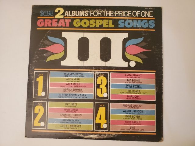 Various Artists Great Gospel Songs vinyl record