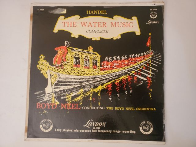 Handel The Water Music Complete vinyl record