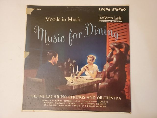The Melachrino Strings and Orchestra Moods in Music: Music for Dining vinyl record