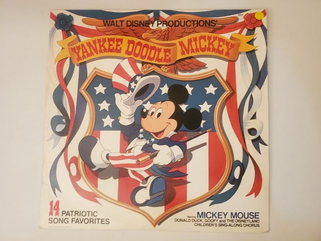 Walt Disney Productions Yankee Doodle Mickey vinyl record