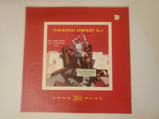 Boston Symphony Orchestra, Serge Koussevitzky (Conductor) Tchaikovsky Symphony No. 5 vinyl record