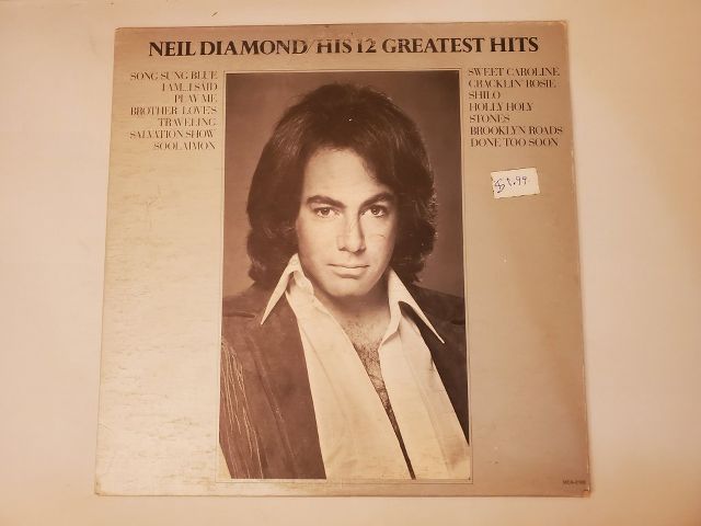 Neil Diamond His 12 Greatest Hits vinyl record