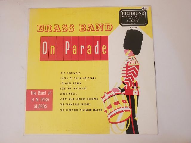 The Band of H.M. Irish Guards Brass Band On Parade vinyl record