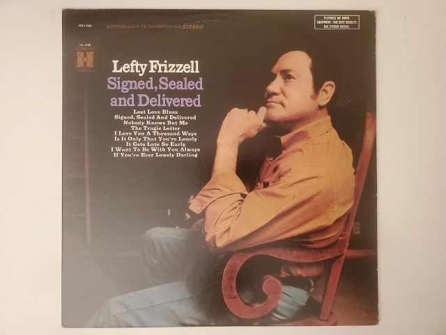 Lefty Frizzell Signed, Sealed and Delivered vinyl record
