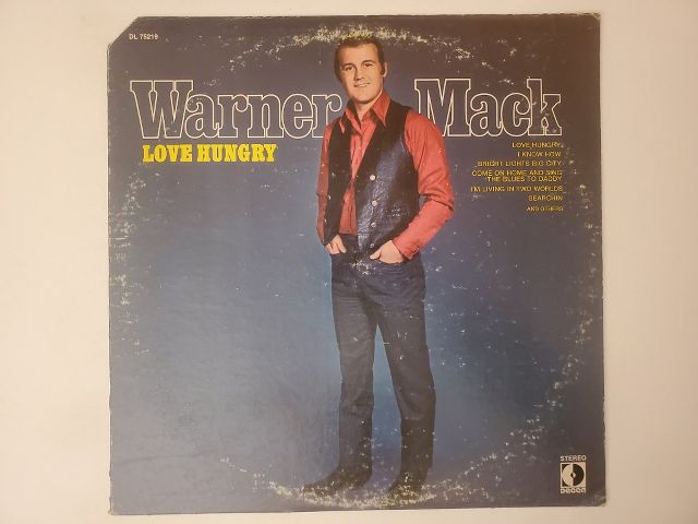 Warner Mack Love Hungry vinyl record