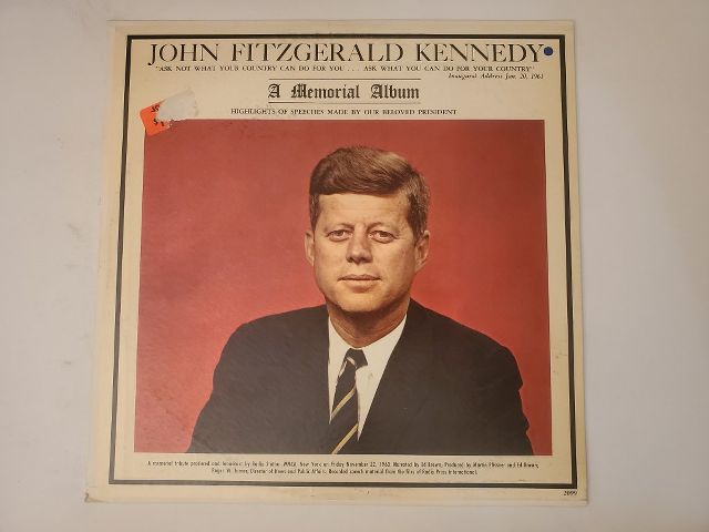 Various John Fitzgerald Kennedy: A Memorial Album vinyl record