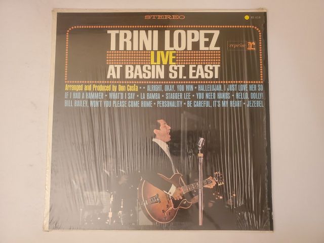 Trini Lopez Live at Basin St. East vinyl record