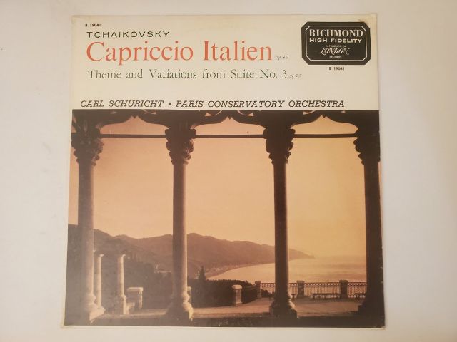 Carl Schuricht and Paris Conservatory Orchestra Capriccio Italien: Theme and Variations from Suite No. 3 vinyl record