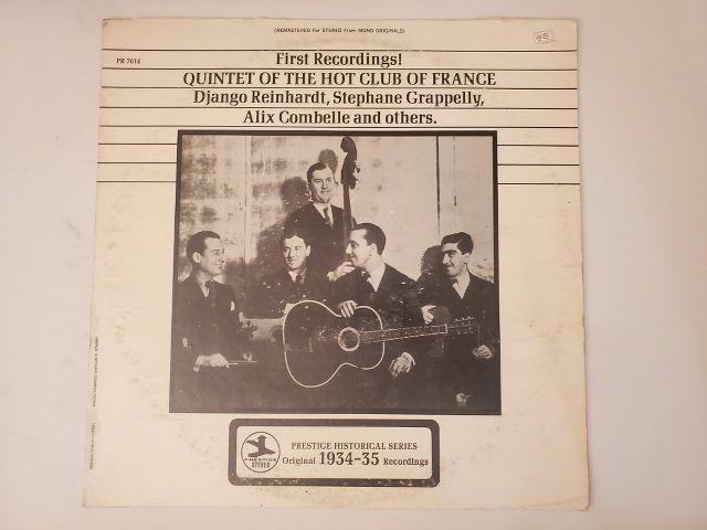 Quintet of the Hot Club of France First Recordings! vinyl record