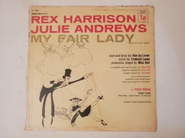 Rex Harrison, Julie Andrews My Fair Lady vinyl record
