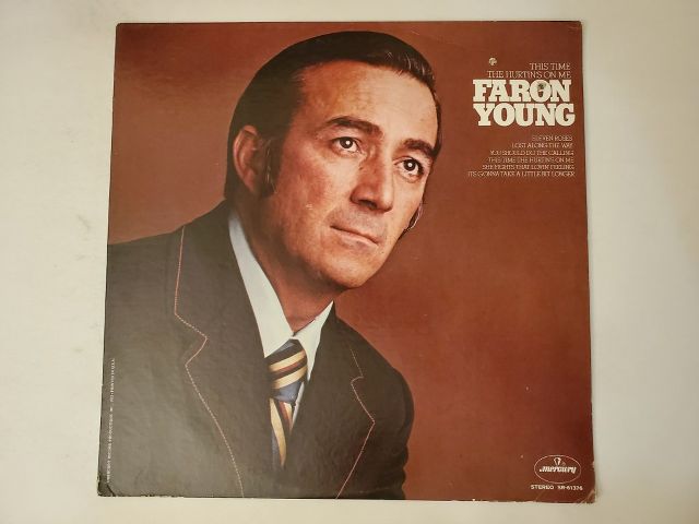 Faron Young This Time the Hurtin's on Me vinyl record