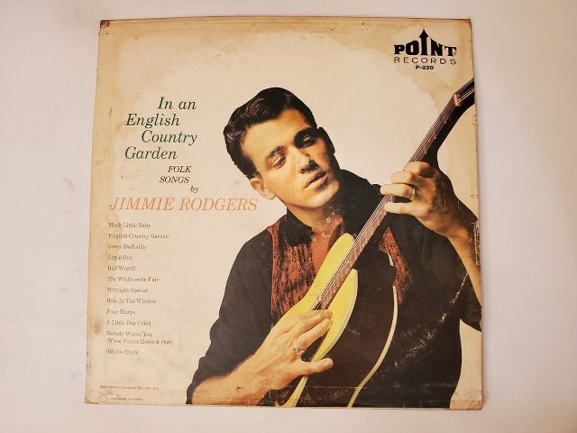 Jimmie Rodgers In an English Country Garden vinyl record