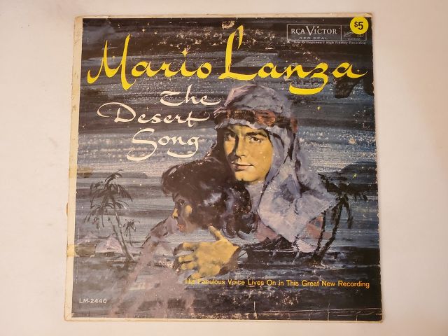 Mario Lanza The Desert Song vinyl record