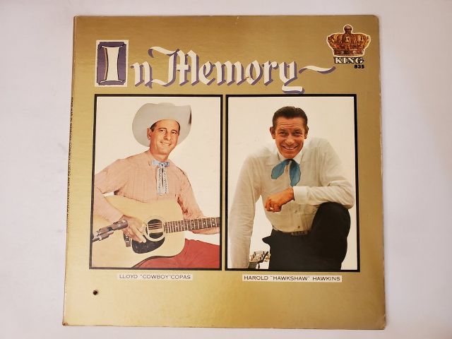 Lloyd 'Cowboy' Copas & Harold 'Hawkshaw' Hawkins In Memory vinyl record