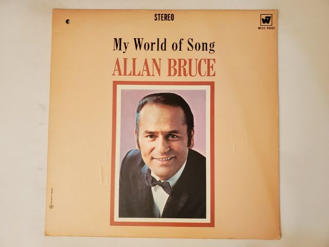 Allan Bruce My World of Song vinyl record