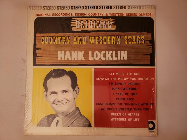 Hank Locklin Original Country and Western Stars vinyl record