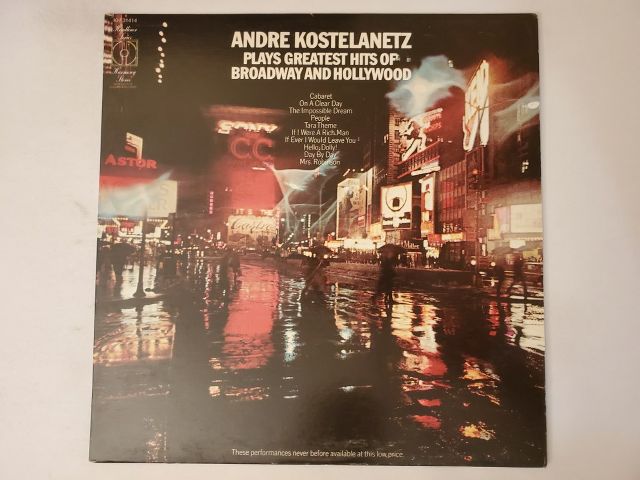 Andre Kostelanetz Plays Greatest Hits of Broadway and Hollywood vinyl record
